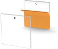 25 Acrylic Square Clear with Hole (Select Size) (2.5")