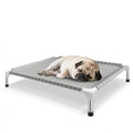 Elevated Dog Bed Pet Cot - Dog Cots Beds for Medium Dogs | Detachable Raised Cat Dog Pet Bed for Medium Dogs - size: Medium-Open