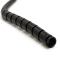Electriduct 3/8 Inch Heavy Duty Spiral Wrap HDPE Flexible Plastic Cable Sleeve Hose Protector - 100 Feet - Black - color: Black, size: 0.38 in - 100 ft