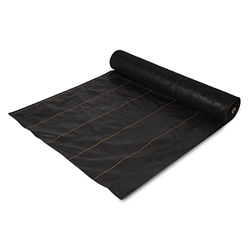 Dewitt SBLT4300 Sunbelt Woven Weed Barrier Landscape Fabric Ground Cover, 4-Foot Width x 300 Feet (3 Pack) - size: 3 Pack, style: 4' x 300'