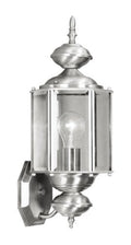 Livex Lighting 2006-91 Outdoor Wall Lantern with Clear Beveled Glass Shades, Brushed Nickel - color: Brushed Nickel