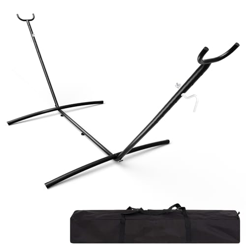 Garvee 9FT Hammock Stand, Heavy Duty Adjustable Steel Hammock, 450-Pound Capacity, Weather Resistant and Easy to Assemble