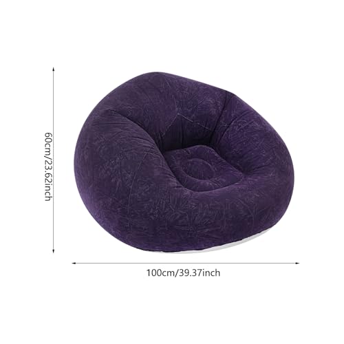 9 Pieces Inflatable Sofa with 2 Foot Pumps, Inflatable Chairs for Adults Kids, Blow Up Couch Camping Lounger, 264LBS Portable Air Sofa for Indoor Outdoor Party, Dark Blue