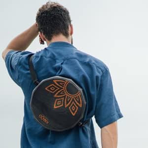 KTÄK -The First Handcrafted, Hand Drum Percussion, Two-Sound Cajón Body Snare, Portable Cajon by Kandu with Carry Case (Black)