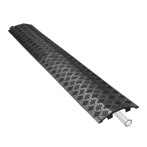 Hose Protector Ramp - Heavy Duty Bump, Cable Bridge, Outdoor Cover | Waterproof Driveway Barrier with Slip Resistant for Road Gravel Garden Sidewalk Garage Path Asphalt Traffic Cord Line Protection