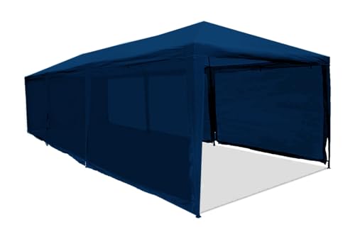 6x10 Blue Mesh Heavy Duty Tarp Net Sunshade Fence Screen Patio and Canopy Cover - size: 6x10