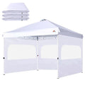 SCOCANOPY Sidewall for 12x12 Canopy Frame with Mesh Window and Zipper, 3 Pieces Sunwalls Only, (White) - color: White, size: 12X12