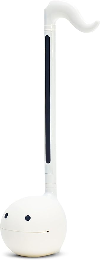 Otamatone Japanese Electronic Musical Instrument Portable Music Synthesizer from Japan by Maywa Denki Studio Award Winning, Educational Fun Gift for Children, Teens & Adults - White
