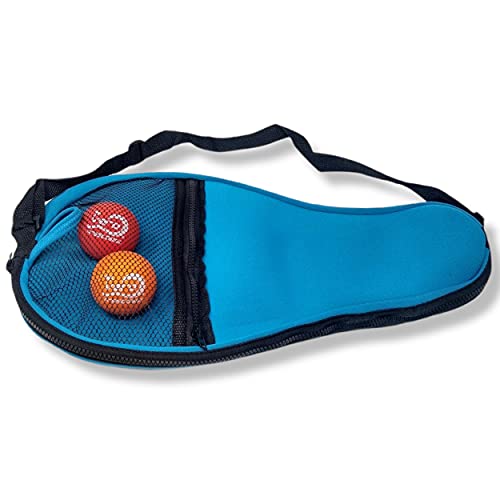 Vero Frescobol Fiberglass Beach Paddleball Paddle Set Brazil USA Model, Official Ball, Bag
