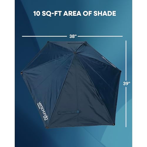 Sport-Brella Versa-Brella SPF 50+ Adjustable Umbrella with Universal Clamp - color: Aqua, style: REG