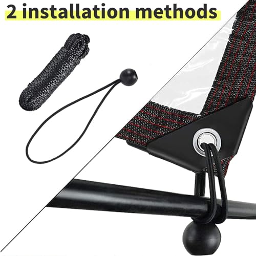 Waterproof Cover Clear Tarps 6x11 FT, Clear Tarp for Deck Porch Patio Canopy Outdoor Camping Ground Garden Furniture Cars Covers, PVC Heavy Duty Tarpaulin, with 10 Marbles Bundle and 1 Rolls Ropes - size: 6x11 FT