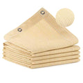 90% Beige Shade Cloth, 10x10FT Breathable Patio Sun Shade Screen with Grommets, Outdoor Sunshade Fabric for Deck, Porch, Backyard, Pergola, Balcony, Pool. - size: 10*10Ft