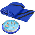15FT Round Pool Liner Pad for Above Ground Pools, 165 GSM Thickened Puncture-Resistant Under Mat (16FT Actual), Heavy-Duty Underlayment with Metal Grommets - size: R15FT