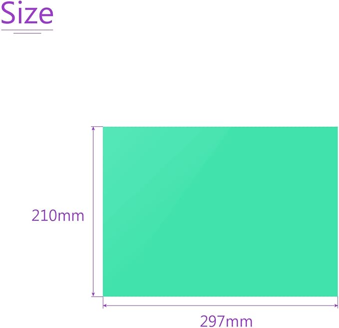 DMiotech 10Pcs Correction Gel Light Filter Overlay Transparent Plastic PVC Sheets Green for Photo，Film,Video
