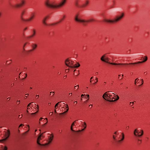 Threadart Personalized Outdoor Rainproof & Windproof Thick Stadium Blanket | for Camping, Picnic, Sports, Festivals, Football, Baseball, Concerts, Parks, Beach 55" x 79" - color: Black/Red
