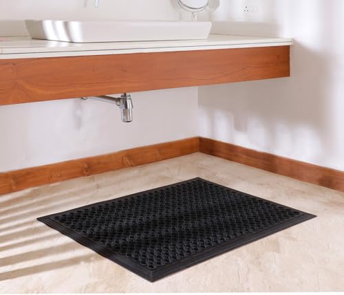 IRONGATE Rubber Doormat - Anti Fatigue Large 36x60 Rubber Floor Mat - Non Slip Indoor Outdoor Heavy Duty Commercial Kitchen Mat - Ramp Pool Restaurant Garage Big Floor Mat - Anti Slip Bar Drainage Mat - size: 36"L x 60"W x 0.5"Th