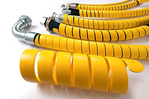 Electriduct 1/2 Inch Heavy Duty Spiral Wrap HDPE Flexible Plastic Cable Sleeve Hose Protector 50 Feet - Black - color: Black, size: 0.5 in - 50 ft