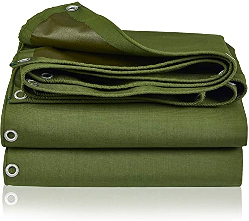 Tarp Canvas,Heavy Duty Waterproof for Outdoors, Truck, Water Resistant, UV Resistant Tarpaulin Cover for Car Boat Camping Firewood Woodpile(6.6 x 9.8 Feet) - size: 6.6 x 9.8 Feet