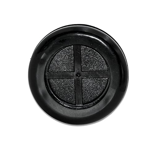 Flyshop Black 38mm 1-1/2" Rubber Grommet, 30mm 1-3/16" ID, Hole Grommets Synthetic Rubber Wire Protection Firewall Hole Plug, Round, Double-Sided, 4-Pack - size: 1-1/2" (Drill Hole Size)