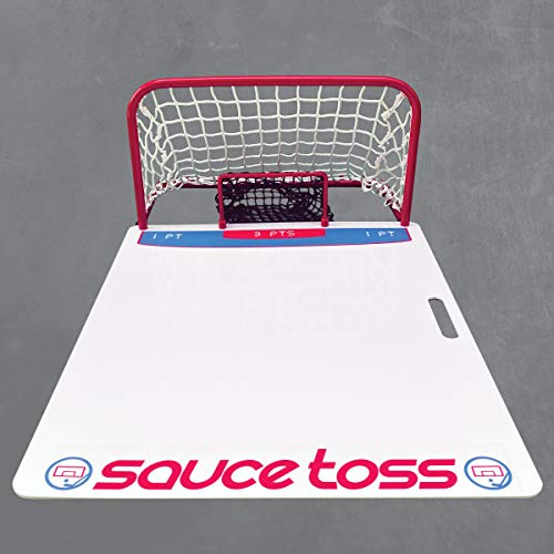 Sauce Toss: The Premium Hockey Sauce Pass Game for Playing, Passing, Training, Trick Shots and More - Tailgate Friendly and Portable Hockey Game, Supreme