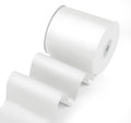 3" Width x 25 Yards Satin Fabric Ribbon, White Ribbon Perfect for Wedding Car, Chair Sash, Grand Opening Ceremony, Big Bows, Embroidery, Floral Crafts, Party Decoration