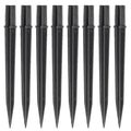 8 Pcs Solar Light Stakes Replacement (Fit for Inner Diameter 0.6inch),Reinforced Ground Spikes,ABS Plastic Lights Stakes, Ideal for Solar Pathway Lights Garden Torch Lights,Christmas Lights - size: 0.57-0.6 inch