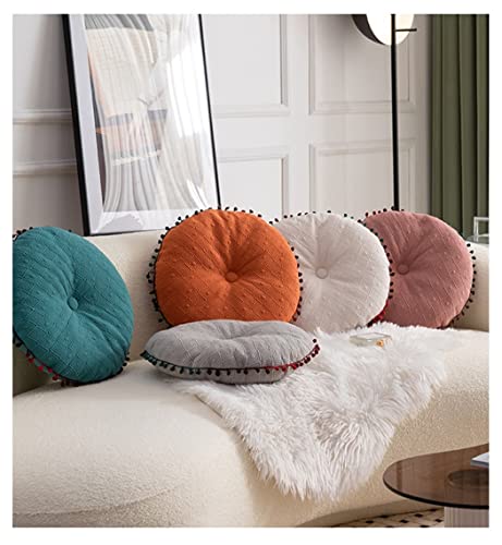 Round Cushion Ball Round Pillow Sofa Cushion Floor Pillow (Blue, 15.7in40cm) - color: Blue
