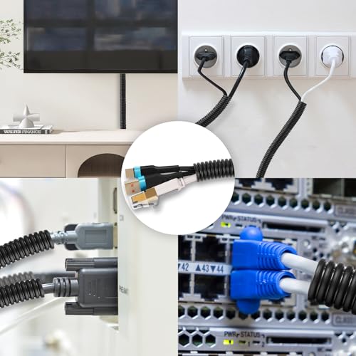 120 FT Wire Loom 1/2 Inch, Split Wire Loom Tubing Wire Conduit, Wire Protector Tubing – Black - color: 1/2" x 120ft-Black