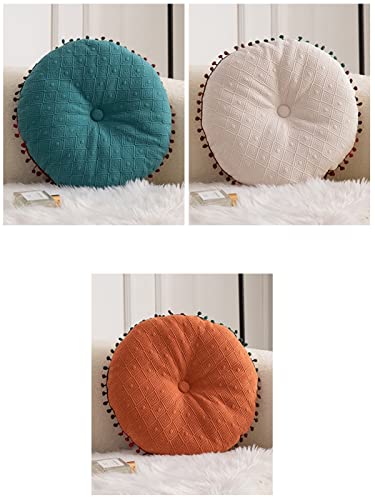 Round Cushion Ball Round Pillow Sofa Cushion Floor Pillow (Orange, 15.7in40cm) - color: Orange