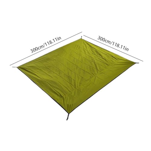 Ultralight Tent Footprint Waterproof Camping Tarp, 210D Portable Ground Sheet Mat with Carry Bag, Multi-Use Picnic Beach Blanket for Camping Backpacking Hiking (Khaki) - color: Khaki