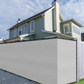 Buzzbazaar 6' x 57' Gray Heavy Duty Privacy Fence Screen - Commercial Grade Shade Cover with Brass Grommets, Outdoor Wind Block & Yard Barrier, Customizable Size