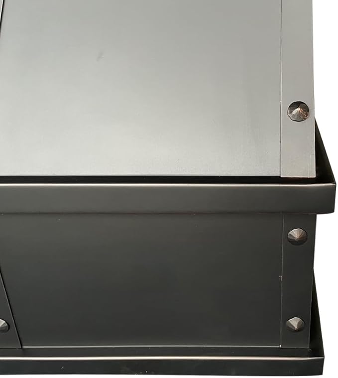 CT Copper Tailor Sloped Copper Vent Hood Island Mount,42'' W,30''H, 1150 CFM Exhaust Fan,Stainless Steel Vent,LED Light,Dishwasher-Safe Baffle Filters,VH8TR1