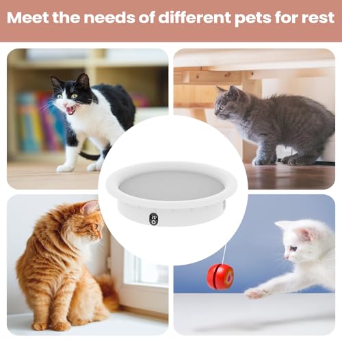 Heated Pet Beds, Constant Temp Cooler Pad, 33lb Load Capacity Smart Pressure Activated Heated Cat Bed, for Small Medium Large Breed Puppy Kitten Winter Living Room Bedroom