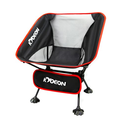 Portable Camping Chair, Ultralight Durable Foldable Chair for Outdoor Camp,Travel, Beach, Picnic, Garden, Sport Sturdy Frame, Comfortable Collapsible Lawn Chair, Supports 330Lbs