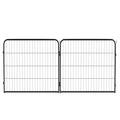 FDW Dog Playpen Dog Pen Dog Kennel 2 Panels 32 Inch Height Indoor Outdoor Folding Metal Portable Puppy Exercise Pen Heavy Duty Dog Fence for Yard Camping,Black - style: 2 Panels