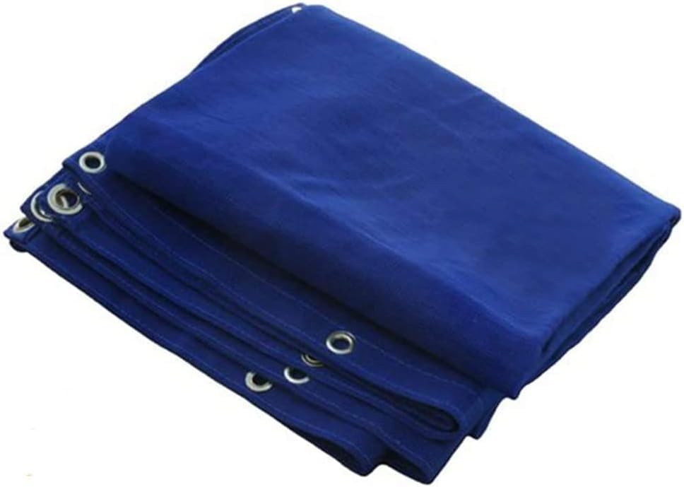 8x12 Blue Mesh Heavy Duty Tarp Net Sunshade Fence Screen Patio and Canopy Cover - size: 8x12