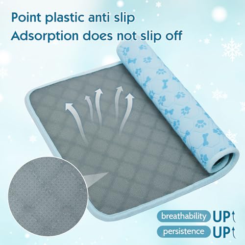 Dog Cooling Mat, Pet Cooling Mat for Dogs and Cats, Portable Summer Dog Cool Pad,Cool Bed for Pets, Premium Pet Cool Blanket for Summer - size: Large
