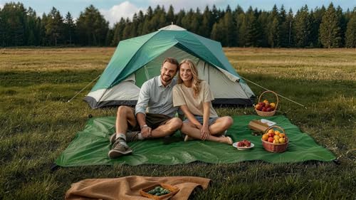 Wind Tour Multifunctional Tarp Waterproof with Carry Bag for Tent Ultralight Outdoor Tent Footprint for Ground Camping Hiking (47.2" x27.6") - size: 47.2" x27.6"