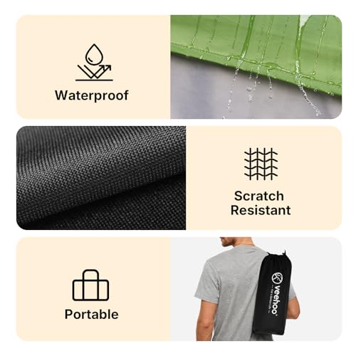 Veehoo Pop Up Pet Tent House for Indoor Outdoor, Portable Dog Tent & Cat House Shelter, Waterproof Foldable Automatic Dog Kennel to Small Medium Pets & Feral Cats - size: 37.4"L x 37.4"W x 30.7"H