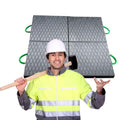 Heavy Duty Outrigger Pads for Cranes - High Capacity Non-Slip Ground Protection Mats, Durable Stabilizer Jack Landing Pads for Muddy & Grass Surfaces, Enhanced Stability & Safety,15.7x15.7x1