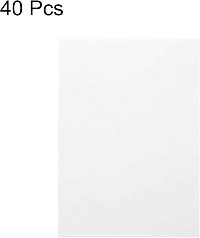 MECCANIXITY Colored Vellum Paper, 40 Sheet White Transparency 11.7 x 8.2 Printable Vellum Paper, Translucent Vellum Sheets for Printing Wedding Invitations, Ink Jet Laser Printer