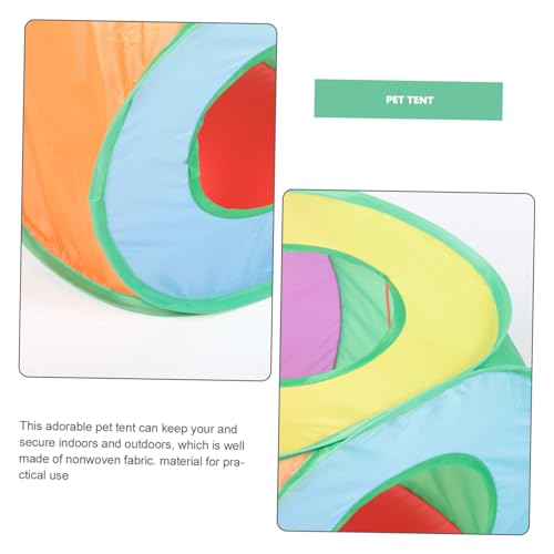 BESTonZON Foldable Cat Tent Outdoor Pop-Up Sun Shelter for Pets Portable Non-Woven Fabric Cat House UV Protection for Small Dogs and