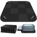 1/2" Extra Thick Hot Tub Mat,85IN Large Hot Tub Mat for Inflatable Tub,Hot Tub Pad Foundation,Eva Foam Padding for Indoor Outdoor,Inflatable Hot Tub Accessories - size: Square-1/2"