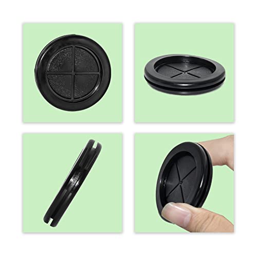 Flyshop Black 47mm 1-27/32" Hole Plug, 36mm 1-27/64" ID, Drill Hole Grommets Synthetic Rubber Grommets Wire Protection, Round, Double-Sided, 4-Pack (Size 36mm x 47mm) - size: 1-7/8" (47mm) Drill Hole