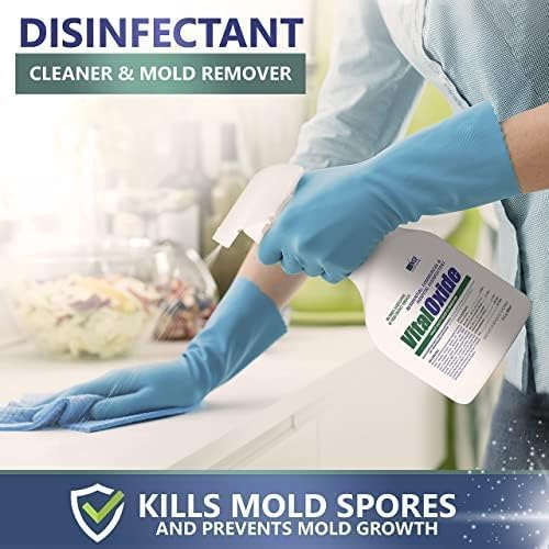 Vital Oxide Disinfectant, Deodorizer, Cleaner, Food-Contact Sanitizer, Virucide – (EPA registration #82972-1) – Kills Mold & Mildew, Eliminates Odors –32 oz, 2 Pack