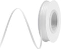 White Satin Ribbon 1/8" X 50 Yards Solid Color Double Faced Ribbons Perfect for Crafts Wedding Decor Bow Making Arts Sewing and More