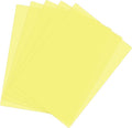 PATIKIL A4 Size Guided Reading Sheet, 5pcs Correction Lighting Gel Filter Colored Overlay Transparent Color Film for Classroom Photo Studio, Yellow
