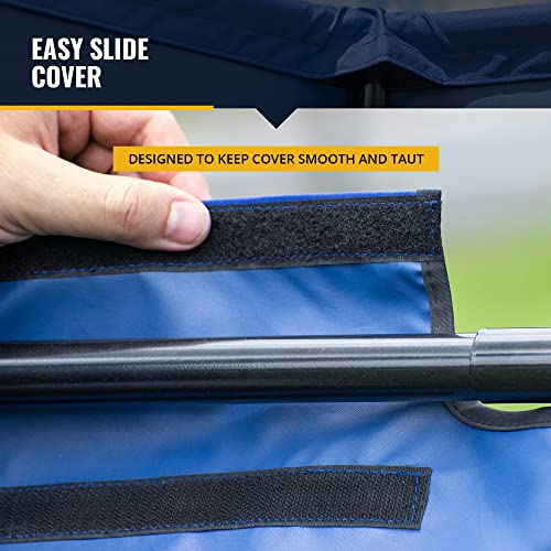 ShelterLogic 5' Outdoor Pet Shade, Versatile Pet Canopy Tent for Medium to Large-Breed Dogs, Cats, Small Animals and Livestock, Blue - size: Large