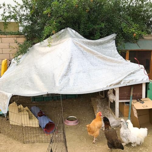Shade Cloth - 80% Garden Shade Cloth, Mesh Tarp - for Greenhouse Plants Patio, Sun Protection - for Cars Pergola Chicken Coop Dogs Outdoor, Covers with Grommets, 10 x 16 FT - size: 10'x16'