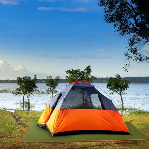 Frelaxy Tent Footprint, Waterproof Camping Tarp, Durable Tent Floor to Elevate Your Camping, Hiking, Backpacking, Hammock, Beach Experience - color: Army Green, size: 4-5 Person—104'' x 80''